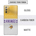 NFL Minnesota Vikings White Striped Galaxy Note20 5G Skin