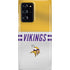 NFL Minnesota Vikings White Striped Galaxy Note20 Ultra 5G Lite Case