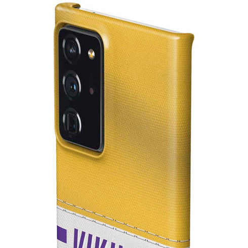 NFL Minnesota Vikings White Striped Galaxy Note20 Ultra 5G Lite Case