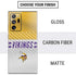 NFL Minnesota Vikings White Striped Galaxy Note20 Ultra 5G Skin