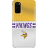 NFL Minnesota Vikings White Striped Galaxy S20 Lite Case