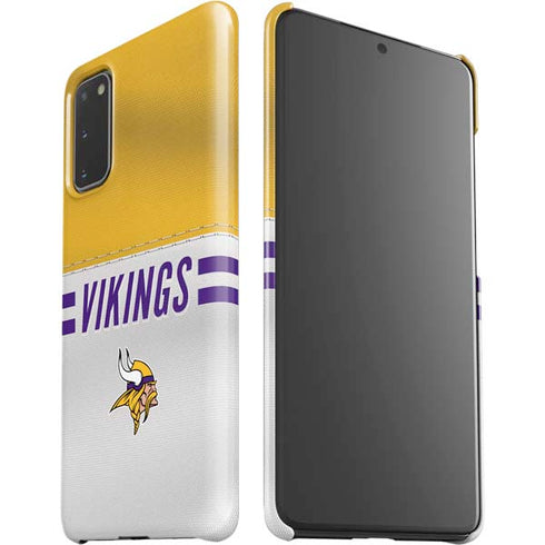 NFL Minnesota Vikings White Striped Galaxy S20 Lite Case