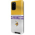 NFL Minnesota Vikings White Striped Galaxy S20 Plus Pro Case