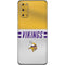 NFL Minnesota Vikings White Striped Galaxy S20 Skin