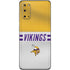 NFL Minnesota Vikings White Striped Galaxy S20 Skin
