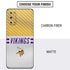 NFL Minnesota Vikings White Striped Galaxy S20 Skin