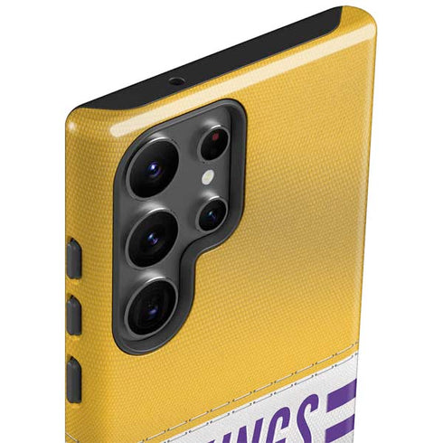 NFL Minnesota Vikings White Striped Galaxy S23 Ultra Pro Case
