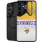 NFL Minnesota Vikings White Striped Galaxy S24 FE Kickstand Case