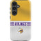 NFL Minnesota Vikings White Striped Galaxy S25 Impact Case