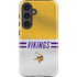NFL Minnesota Vikings White Striped Galaxy S25 Impact Case