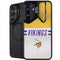 NFL Minnesota Vikings White Striped Galaxy S25 Kickstand Case