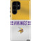 NFL Minnesota Vikings White Striped Galaxy S25 Ultra Impact Case