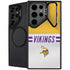 NFL Minnesota Vikings White Striped Galaxy Cases