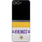NFL Minnesota Vikings White Striped Galaxy Z Flip6 Skin