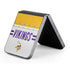 NFL Minnesota Vikings White Striped Galaxy Z Flip6 Skin