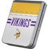 NFL Minnesota Vikings White Striped Galaxy Z Flip6 Skin