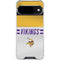 NFL Minnesota Vikings White Striped Google Pixel 10 Clear Case