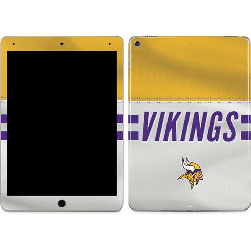 NFL Minnesota Vikings White Striped iPad Skins