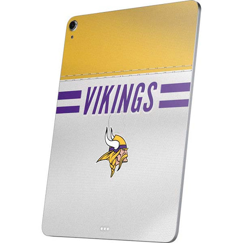 NFL Minnesota Vikings White Striped Apple iPad Air Skin