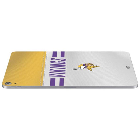 NFL Minnesota Vikings White Striped Apple iPad Air Skin
