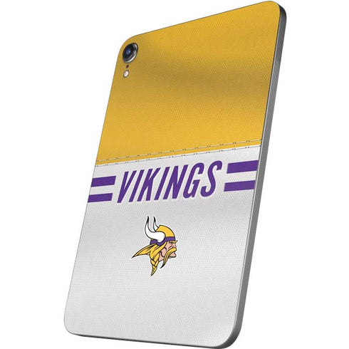 NFL Minnesota Vikings White Striped Apple iPad Mini Skin