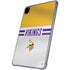 NFL Minnesota Vikings White Striped iPad Pro 11in (2024) Clear Case
