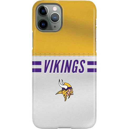 NFL Minnesota Vikings White Striped iPhone 11 Pro Lite Case