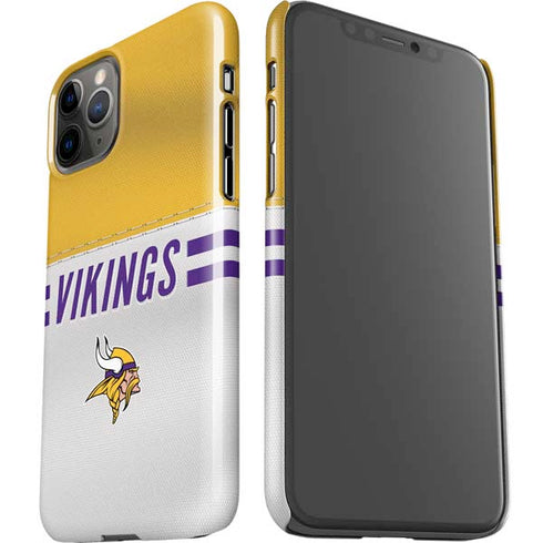 NFL Minnesota Vikings White Striped iPhone 11 Pro Lite Case