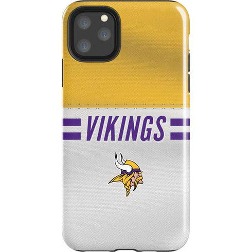 NFL Minnesota Vikings White Striped iPhone 11 Pro Max Impact Case