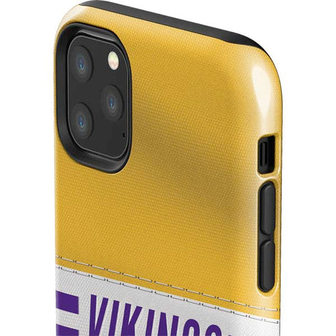 NFL Minnesota Vikings White Striped iPhone 11 Pro Max Impact Case