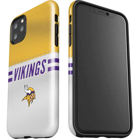 NFL Minnesota Vikings White Striped iPhone 11 Pro Max Impact Case
