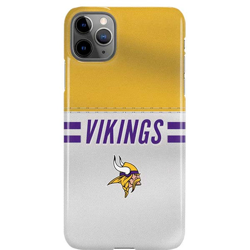 NFL Minnesota Vikings White Striped iPhone 11 Pro Max Lite Case
