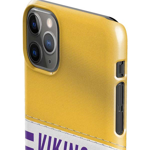 NFL Minnesota Vikings White Striped iPhone 11 Pro Max Lite Case