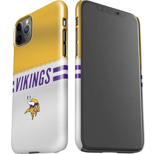 NFL Minnesota Vikings White Striped iPhone 11 Pro Max Lite Case