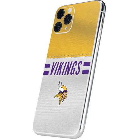 NFL Minnesota Vikings White Striped iPhone 11 Pro Skin