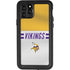 NFL Minnesota Vikings White Striped iPhone 11 Pro Waterproof Case