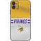 NFL Minnesota Vikings White Striped iPhone 11 Skin