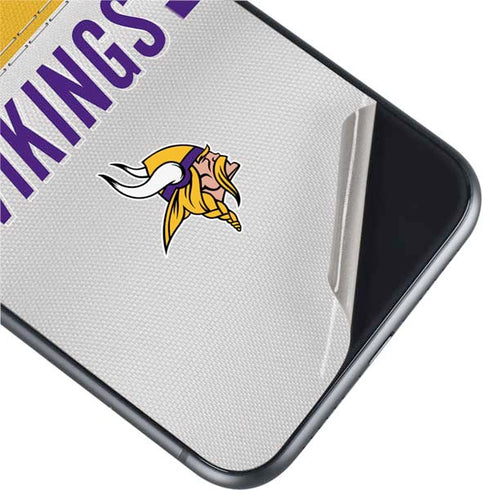 NFL Minnesota Vikings White Striped iPhone 11 Skin