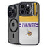 NFL Minnesota Vikings White Striped iPhone 13 Pro Max Kickstand Case