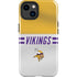 NFL Minnesota Vikings White Striped iPhone 15 Impact Case