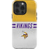 NFL Minnesota Vikings White Striped iPhone 15 Pro Impact Case