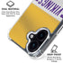 NFL Minnesota Vikings White Striped iPhone 16 Plus Clear Case