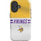 NFL Minnesota Vikings White Striped iPhone 16 Plus Magsafe Impact Case