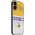NFL Minnesota Vikings White Striped iPhone 16 Plus Skin