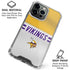 NFL Minnesota Vikings White Striped iPhone 16 Pro Clear Case