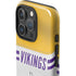 NFL Minnesota Vikings White Striped iPhone 16 Pro Impact Case
