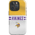 NFL Minnesota Vikings White Striped iPhone 16 Pro Magsafe Impact Case