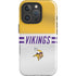 NFL Minnesota Vikings White Striped iPhone 16 Pro Max Impact Case