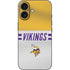 NFL Minnesota Vikings White Striped iPhone 16 Skin