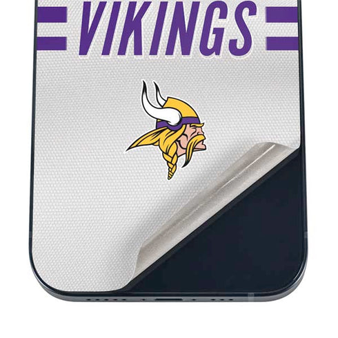 NFL Minnesota Vikings White Striped iPhone 16 Skin
